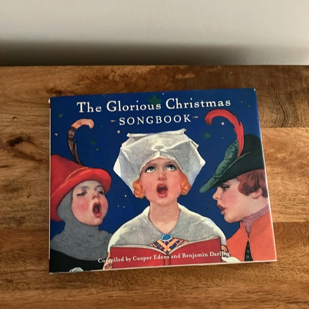 Vintage 1999 The Glorious Christmas Songbook Illustrated Holiday Songs Inscribed